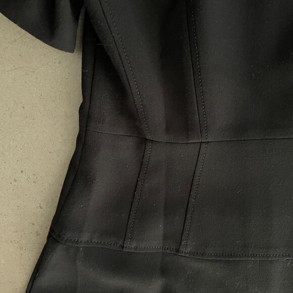 L.K. Bennett London UK Black Dress-Full Front Zipper-Size 12 - Picture 14 of 14